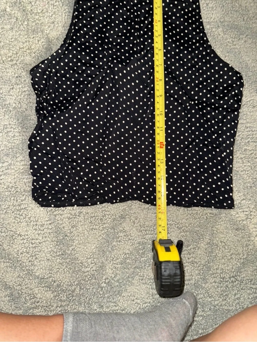 Brandy Melville Black with White Polka Dot Set